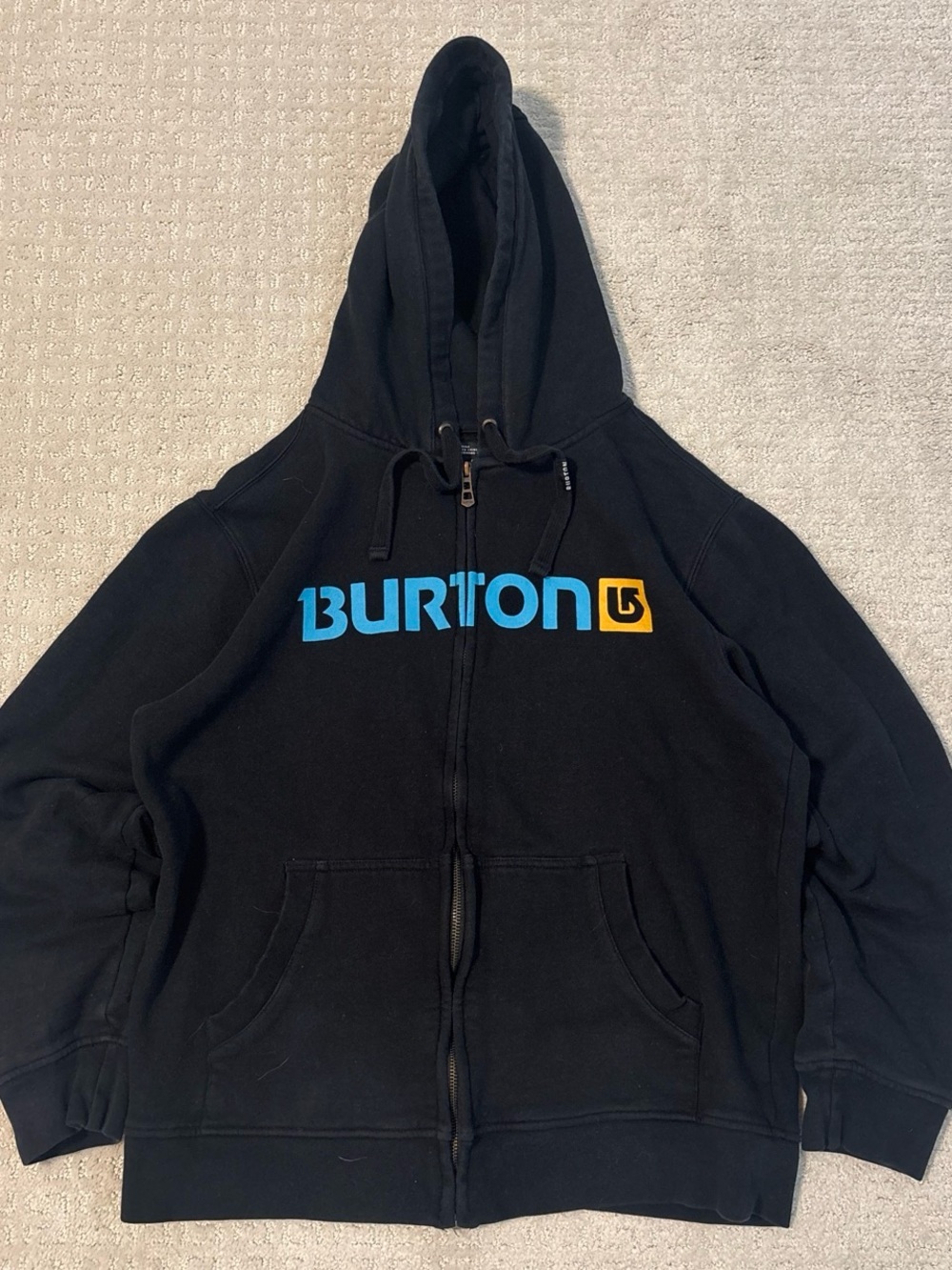 Burton Black Zip-Up Hoodie